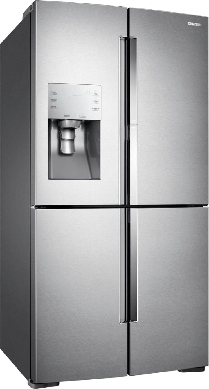 Samsung - 27.8 cu. ft. 4-Door Flex French Door Refrigerator with Food ShowCase - Stainless Steel