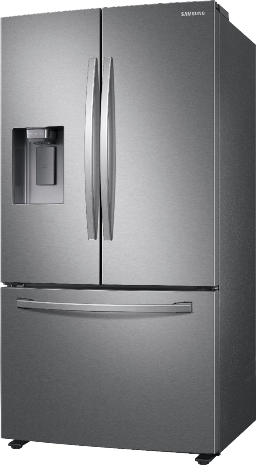 Samsung - 27 cu. ft. 3-Door French Door Refrigerator with External Water & Ice Dispenser - Stainless Steel